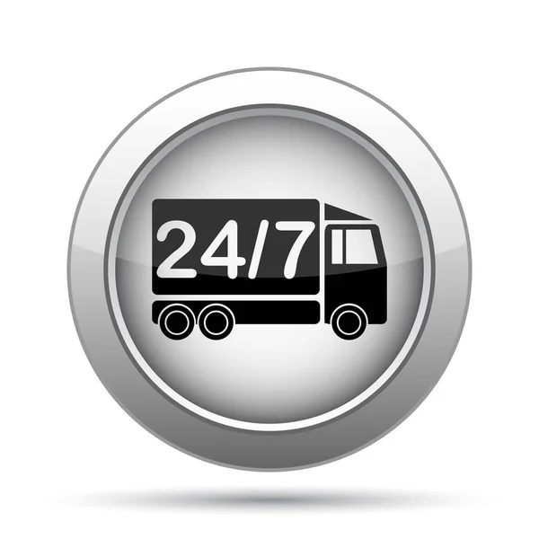 24 7 Lieferwagen-Symbol — Stockfoto