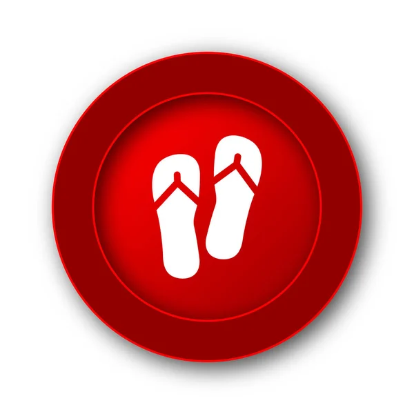 Icono Zapatillas Botón Internet Sobre Fondo Blanco — Foto de Stock