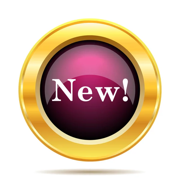 New Icon Internet Button White Background — Stock Photo, Image