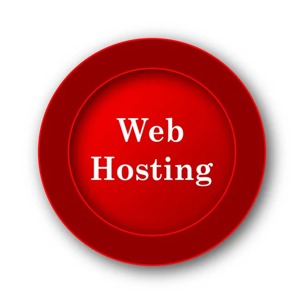 Web Hosting Εικονίδιο Κουμπί Internet Άσπρο Φόντο — Φωτογραφία Αρχείου