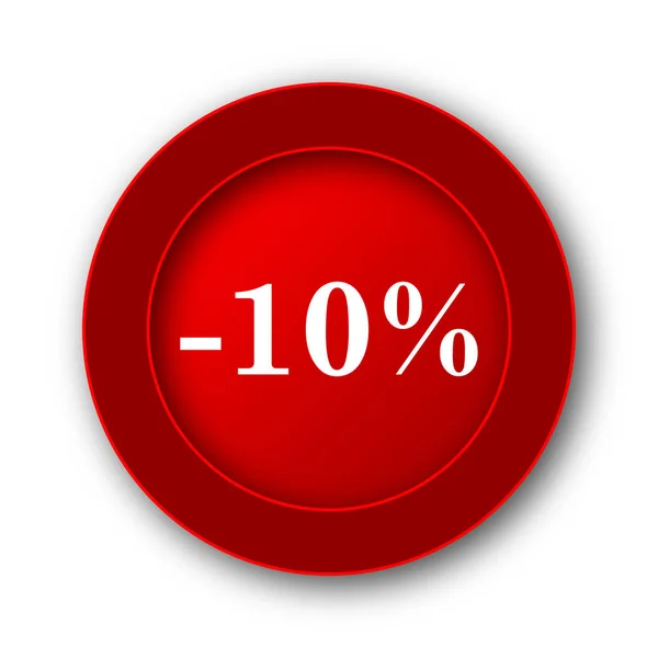 Percent Discount Icon Internet Button White Background — Stock Photo, Image