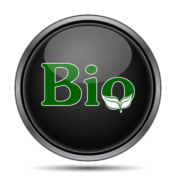 Bio Icon Internet Button White Background — Stock Photo, Image