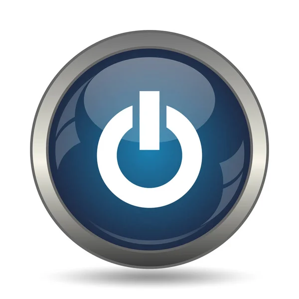 Power Button Icon Internet Button White Background — Stock Photo, Image