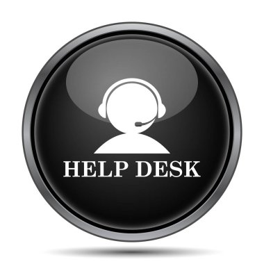 Yardım Masası simgesi. Beyaz arka plan üzerinde Internet düğmesi