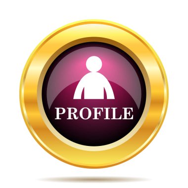 Profil simgesi. Beyaz arka plan üzerinde Internet düğmesi