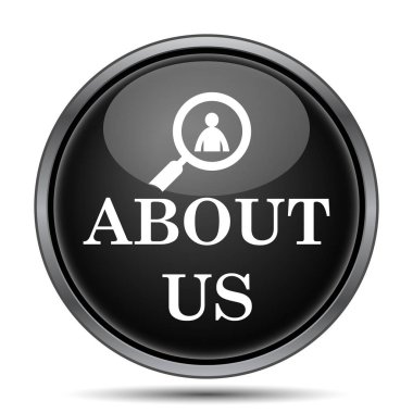 Hakkımızda simgesi. Beyaz arka plan üzerinde Internet düğmesi