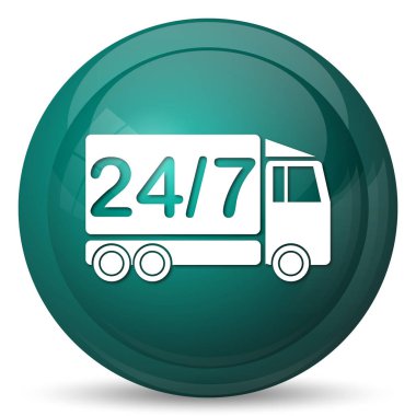 24 7 teslimat kamyonu simgesi