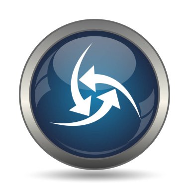 Simge değiştir. Beyaz arka plan üzerinde Internet düğmesi