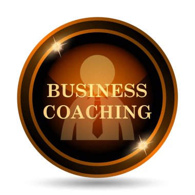 İş koçluk simgesi. Beyaz arka plan üzerinde Internet düğmesi