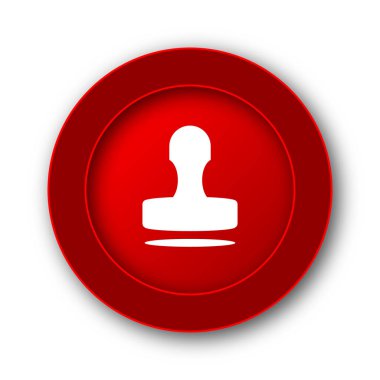 Damga simgesi. Beyaz arka plan üzerinde Internet düğmesi.