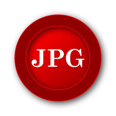 Jpg simgesi. Beyaz arka plan üzerinde Internet düğmesi.