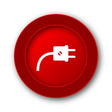 Tak simgesi. Beyaz arka plan üzerinde Internet düğmesi.