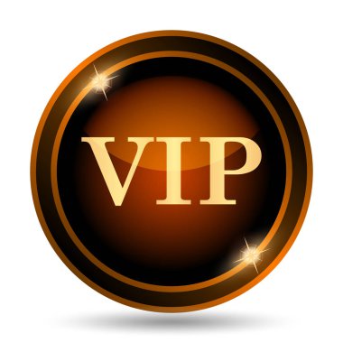 VIP simgesi. Beyaz arka plan üzerinde Internet düğmesi