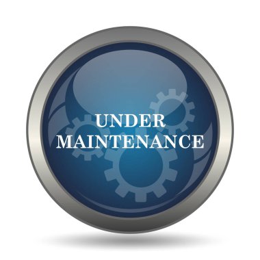 Bakım simgenin altında. Beyaz arka plan üzerinde Internet düğmesi