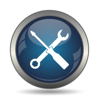 Araçlar simgesi. Beyaz arka plan üzerinde Internet düğmesi