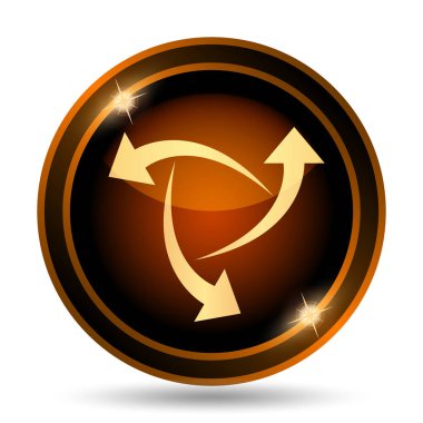 Simge değiştir. Beyaz arka plan üzerinde Internet düğmesi