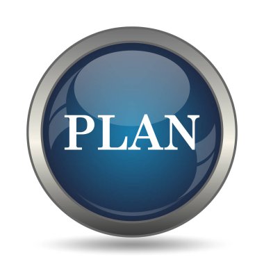 Planı simgesi. Beyaz arka plan üzerinde Internet düğmesi