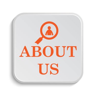 Hakkımızda simgesi. Beyaz arka plan üzerinde Internet düğmesi