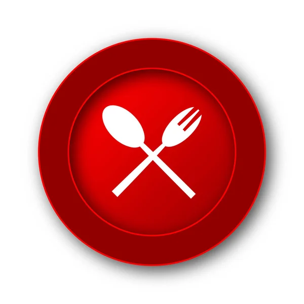 Icona forchetta e cucchiaio — Foto Stock
