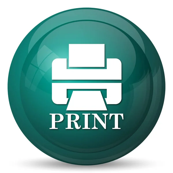 Impresora con palabra icono PRINT — Foto de Stock