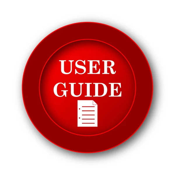 User guide icon. Internet button on white background.