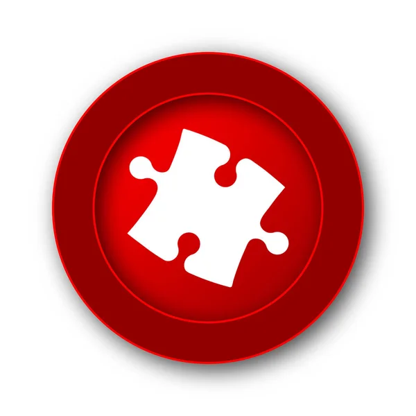 Puzzle Piece Icon Internet Button White Background — Stock Photo, Image