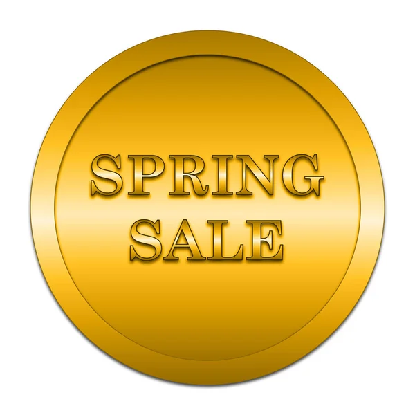 Spring Sale Icon Internet Button White Background — Stock Photo, Image