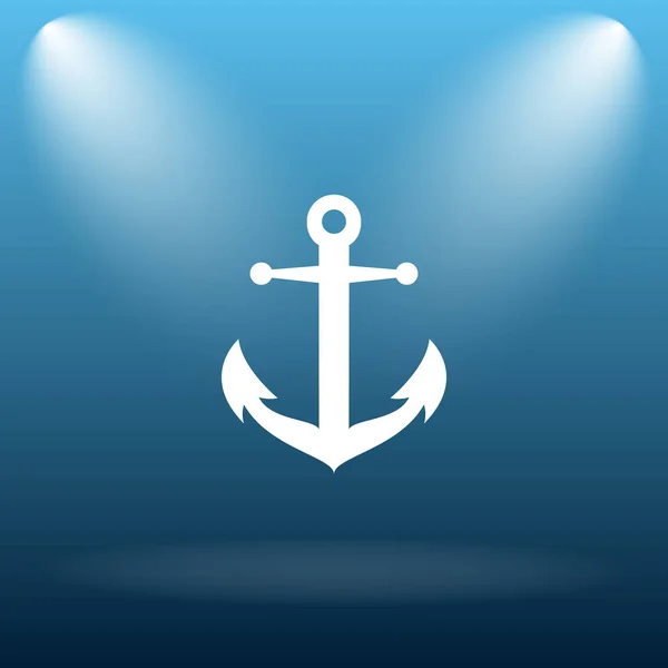 Anchor Icon Internet Button Blue Background — Stock Photo, Image