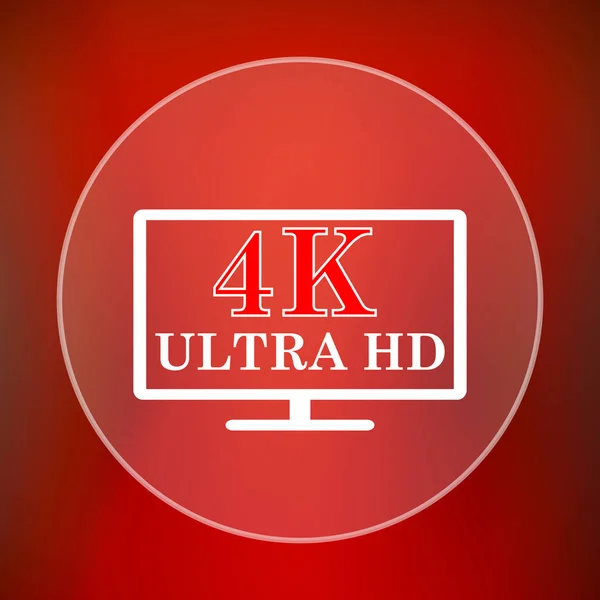 Icona Ultra Pulsante Internet Sfondo Rosso — Foto Stock