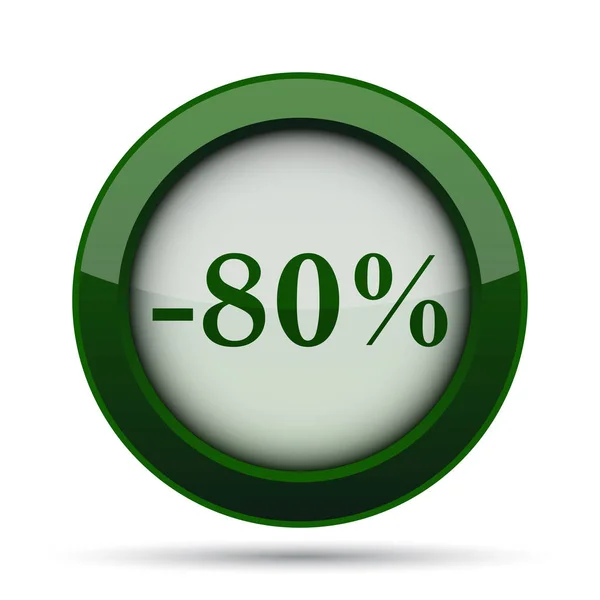 80 percent discount icon — Stock Photo, Image