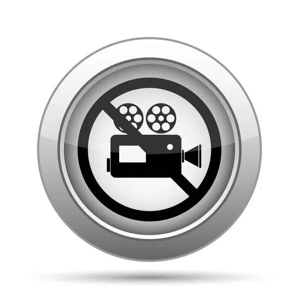 Запретная иконка видеокамеры — стоковое фото