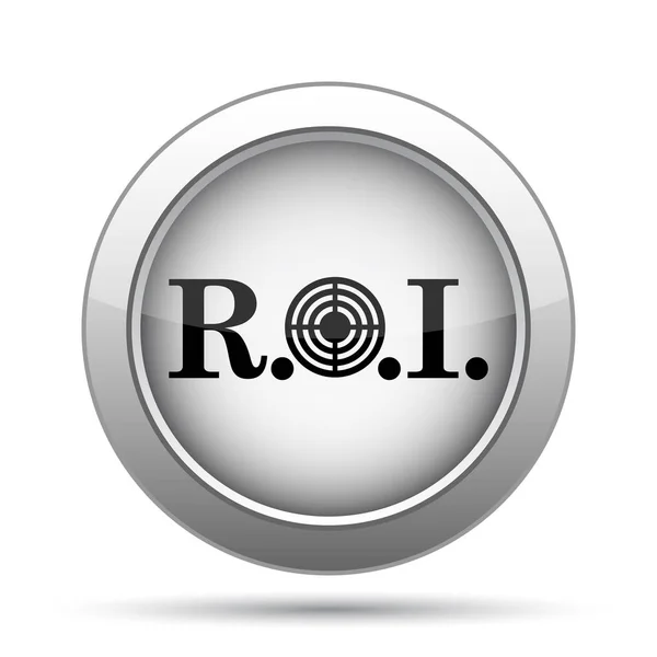 Roi Symbol Internet Taste Auf Weißem Hintergrund — Stockfoto