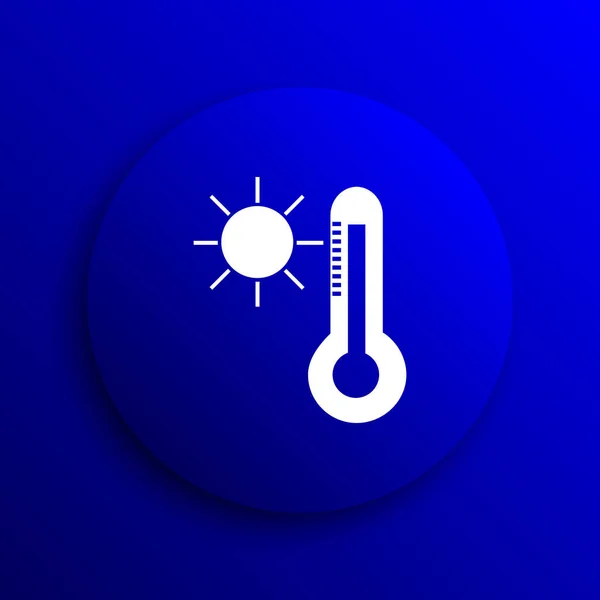 Ikona słońce i termometr — Zdjęcie stockowe