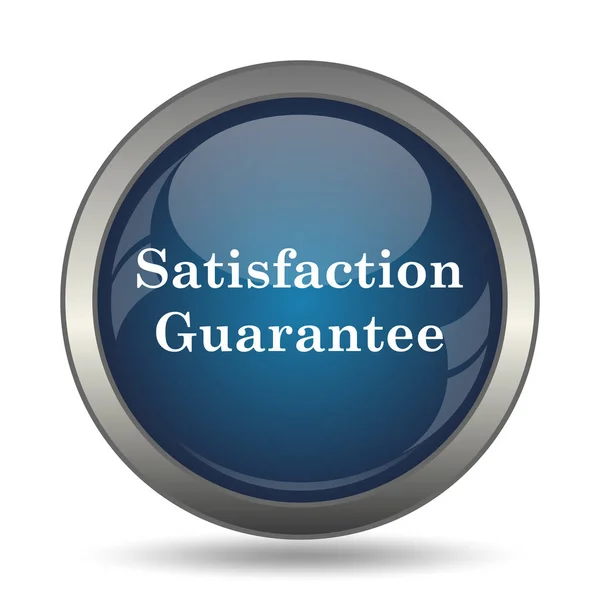 Satisfaction guarantee icon. Internet button on white background