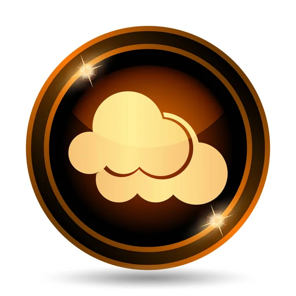 Хмари Значок Інтернет Кнопки Білому Тлі — стокове фото