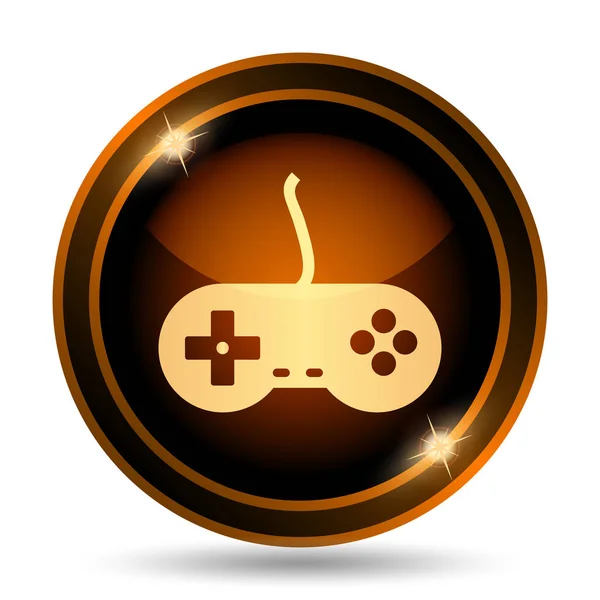 Gamepad Icon Internet Button White Background — Stock Photo, Image