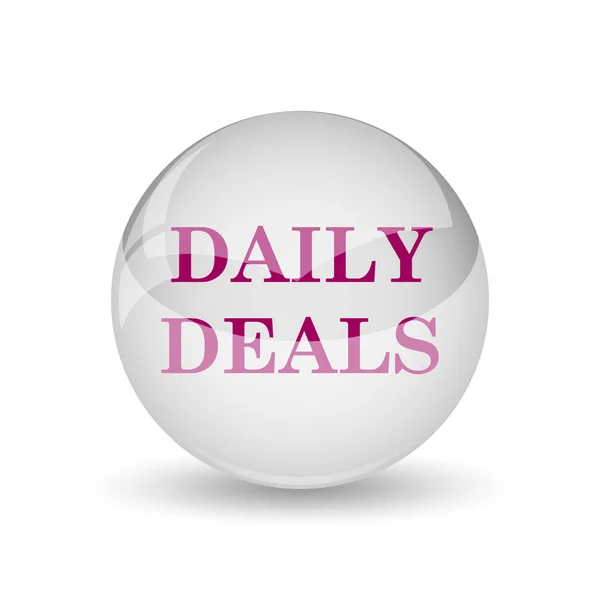 Daily Deals Icon Internet Button White Background — Stock Photo, Image