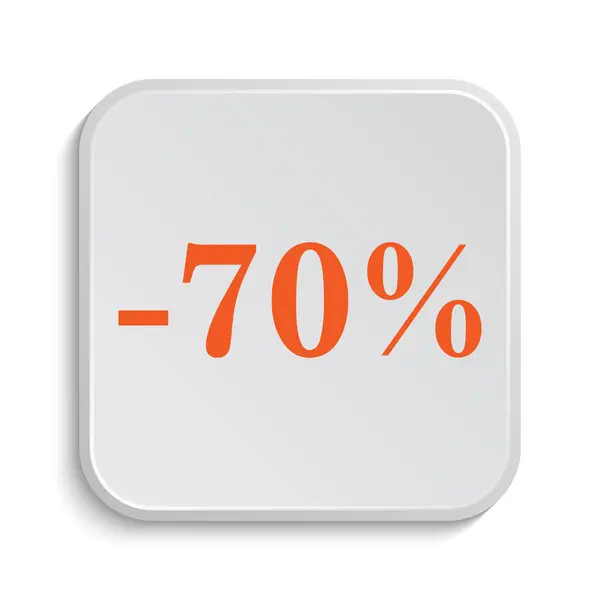 Percent Discount Icon Internet Button White Background — Stock Photo, Image