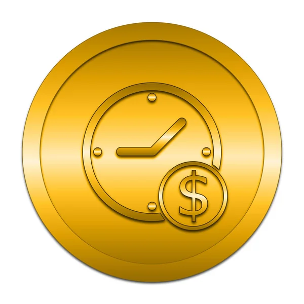 Tijd is geld pictogram — Stockfoto