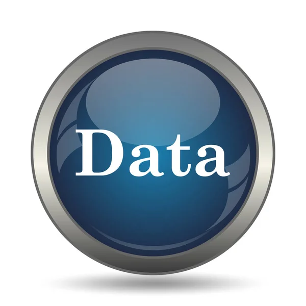 Datensymbol Internet Taste Auf Weißem Hintergrund — Stockfoto