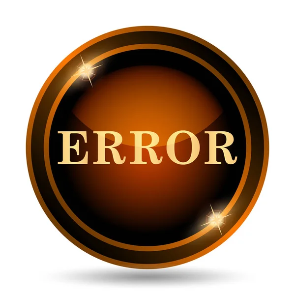 Error Icon Internet Button White Background — Stock Photo, Image