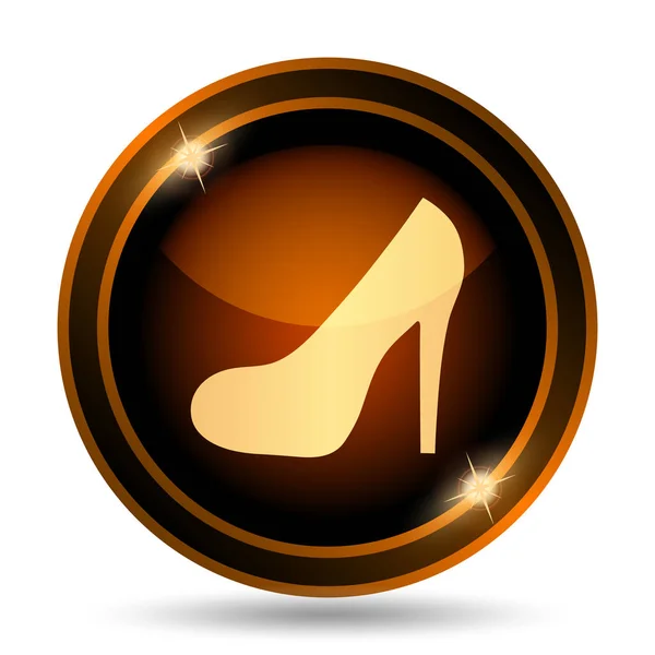 High Heel Ikone Internet Taste Auf Weißem Hintergrund — Stockfoto