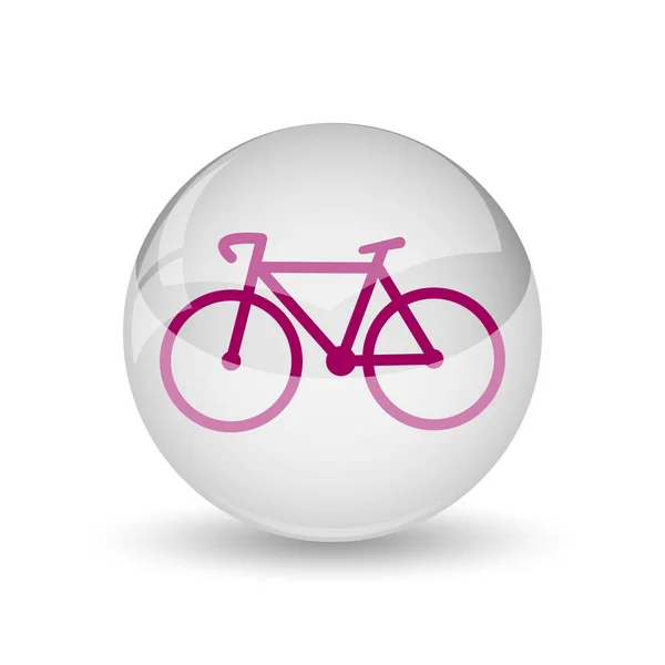 Bicycle Icon Internet Button White Background — Stock Photo, Image