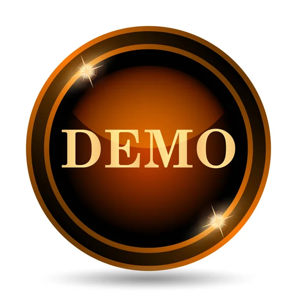 Demo Icon Internet Button White Background — Stock Photo, Image