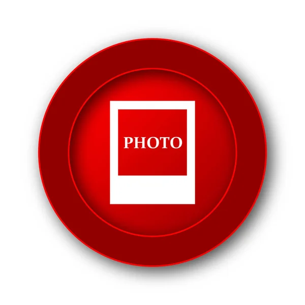Photo icon. Internet button on white background.