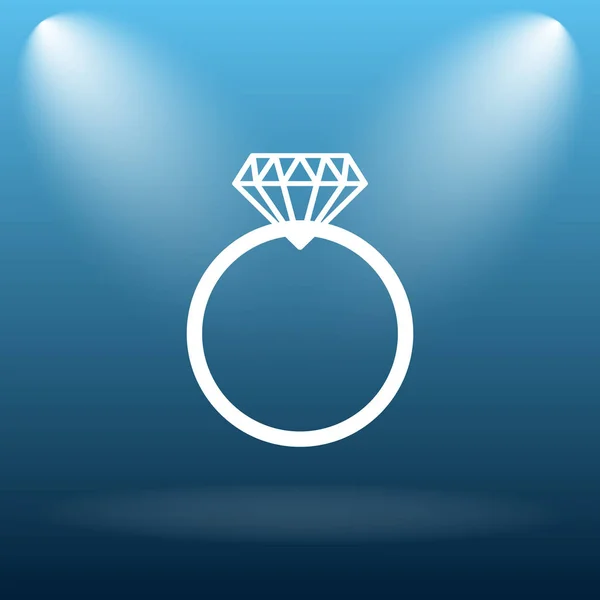 Icona anello di diamanti — Foto Stock