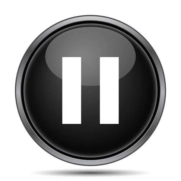 Pause Icon Internet Button White Background — Stock Photo, Image