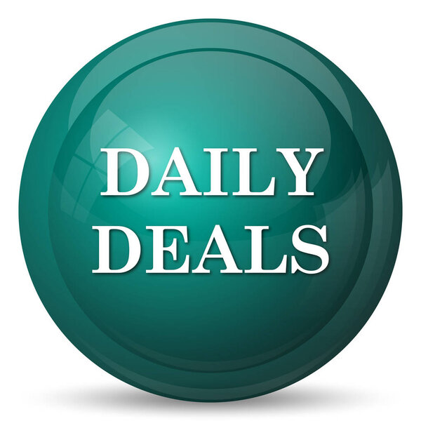 Daily deals icon. Internet button on white background