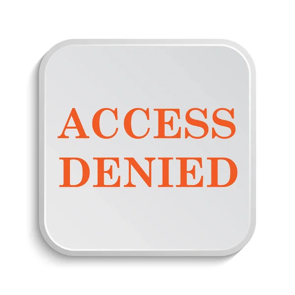 Access Denied Icon Internet Button White Background — Stock Photo, Image