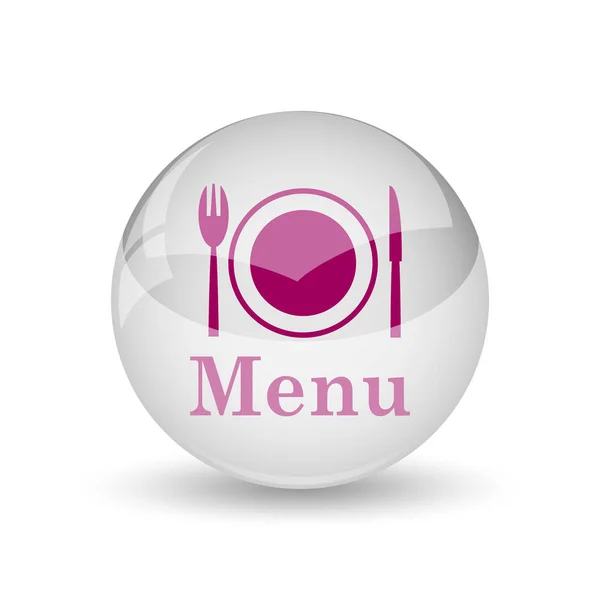 Menu Icon Internet Button White Background — Stock Photo, Image